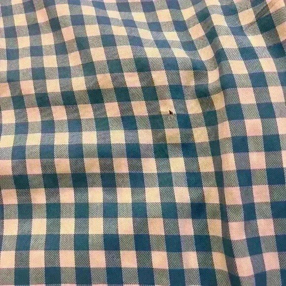 Peter Millar button down size large blue and white gingham plaid business casual - Picture 4 of 4